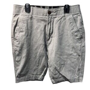 IRON Mens Shorts Gray Size 29 Casual‎ Chino Flat Front
